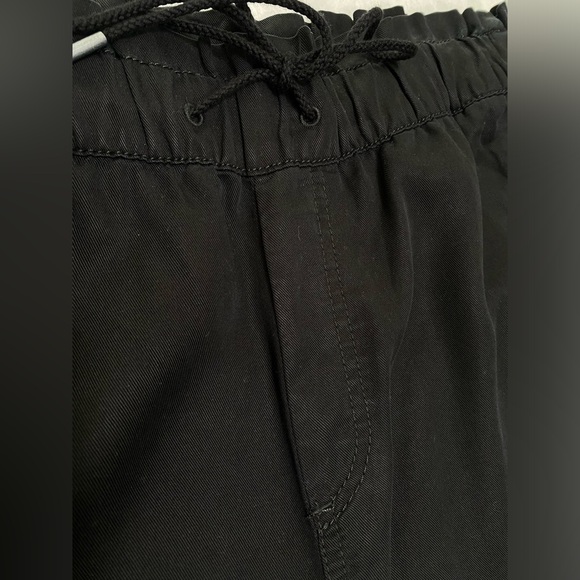 NWT Loft Black Cropped Wide Leg Lightweight Pull On  Pants Size M #1519 - Picture 5 of 13